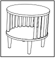 double side table