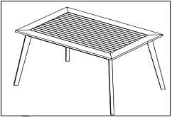 rectangular table